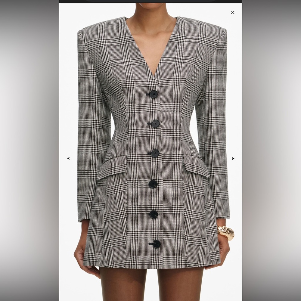 SELF-PORTRAIT
Check Blazer Mini Dress - Picture 4 of 9